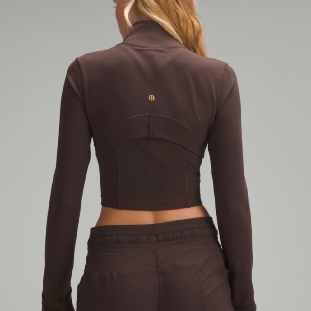 NWT Lululemon Define Cropped Half Zip - Espresso